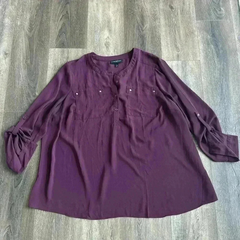 Lane Bryant Purple Blouse size 18